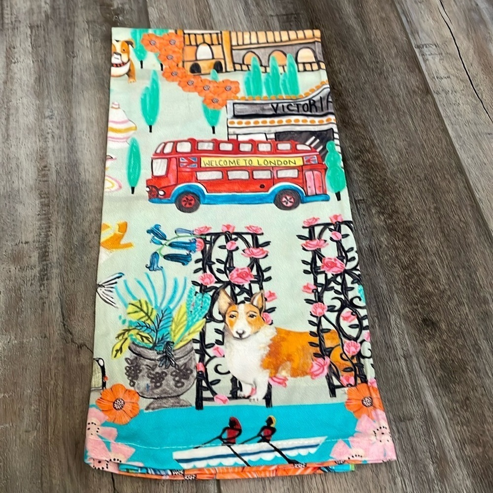 World Market London Tea Towel - NEW